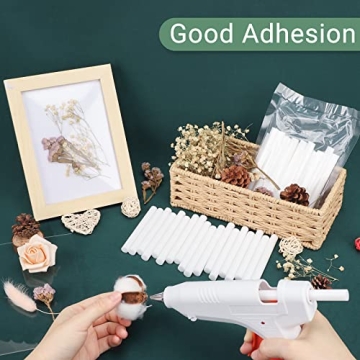 Manarty White Hot Glue Sticks 48 PCS for Crafting