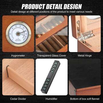 COOL KNIGHT Cigar Humidor