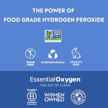 Essential Oxygen Hydrogen Peroxide, Eco-Friendly Cleaner, 8 + 32 fl oz