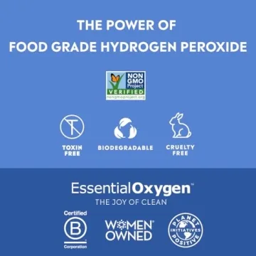 Essential Oxygen Hydrogen Peroxide, Eco-Friendly Cleaner, 8 + 32 fl oz