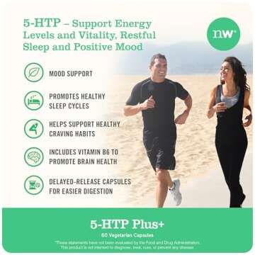 NatureWise 5-HTP 200mg Vegan Supplement for Mood & Sleep Support