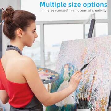 Detail Paint Brushes Set for Tiny Tip Acrylic and Watercolor Painting - Professional Artist Supplies...