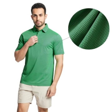 M MAELREG Men's Golf Polo Shirt - Quick Dry and Stylish