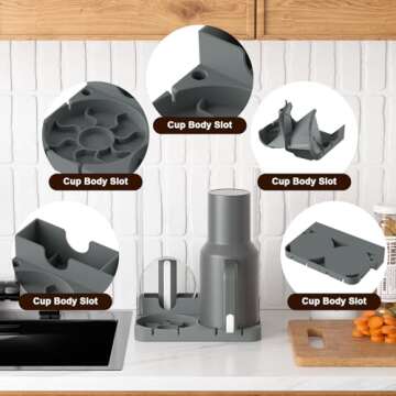 SISAYWEY Bottle Drying Rack for Stanley Cups & Baby Bottles