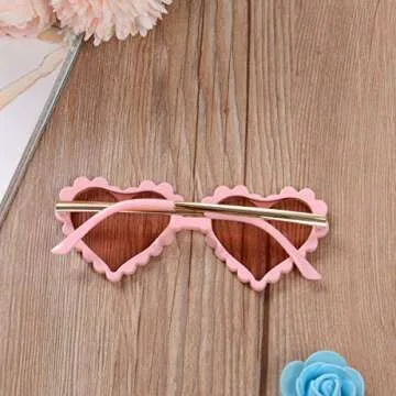 Heart Shaped Kids Sunglasses with UV Protection