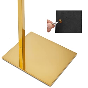 K KAIDIYIN Gold Purse Display Stand, 2 Pack Bag Display Rack Counter Purse Holder Adjustable Height Stainless Steel Handbag Display Stand for Retail Closet Luxury Bag