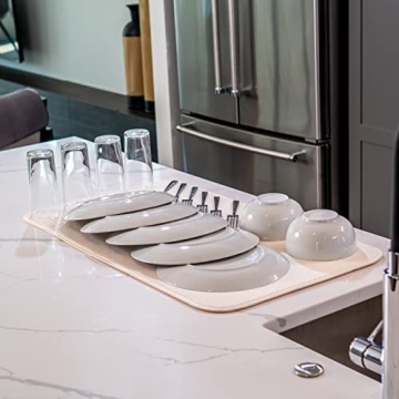 Envision Home Jumbo Absorbent Reversible Dish Drying Mat