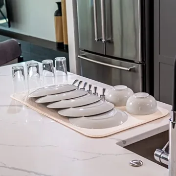 Envision Home Jumbo Absorbent Reversible Dish Drying Mat