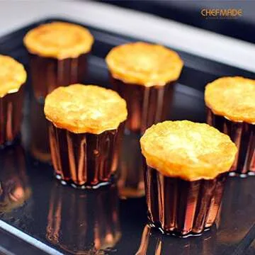 CHEFMADE Copper Canele Mold for Perfect Pastries