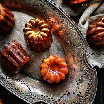 CHEFMADE Copper Canele Mold for Perfect Pastries