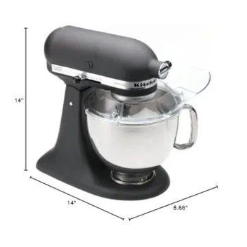 KitchenAid Artisan Stand Mixer 5 Qt Renewed Imperial Black