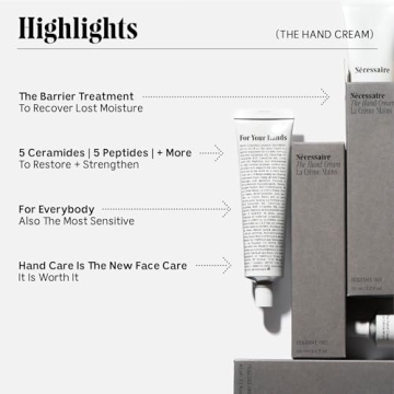 Nécessaire Hand Cream with 5 Ceramides and Peptides