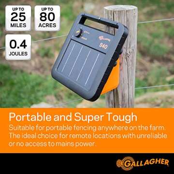 Gallagher G345404 S40 Solar Fence Charger - Quantity 1