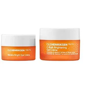 OLEHENRIKSEN C Your Best Selfie Brightening Moisturizer & Eye Crème Set 0.5 oz/ 15 mL C-Rush Brightening Gel Crème AND 7 mL Banana Bright Eye Crème