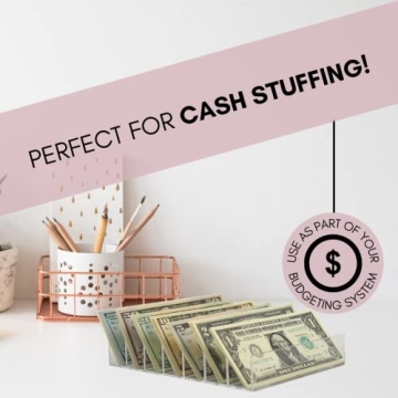 Clear Makeup Organizer and Cash Holder for Stylish Storage