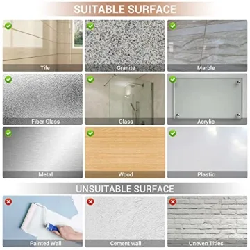 LUXEAR Shower Caddy Suction Cup - No Drilling & Removable Storage Rack