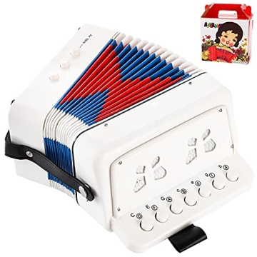Tosnail Kids Accordion Toy 10 Keys Buttons Control Mini Musical Instruments for Children, Kids, Todd...