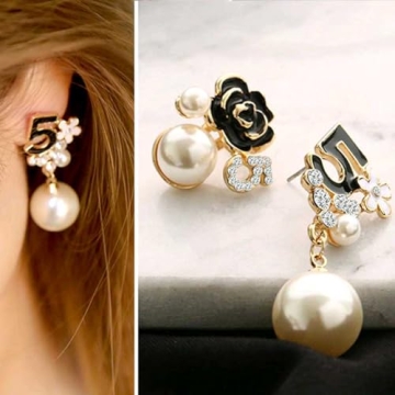 Trendy Floral Dangle Pearl Earrings for Every Occasion