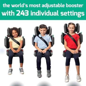 Mifold Hifold Adjustable Kids Booster Seat – Slate Grey
