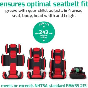 Mifold Hifold Adjustable Kids Booster Seat – Safe Travel