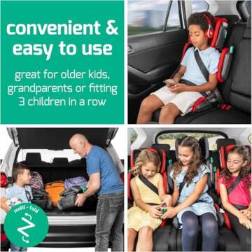 Mifold Hifold Adjustable Kids Booster Seat – Safe Travel