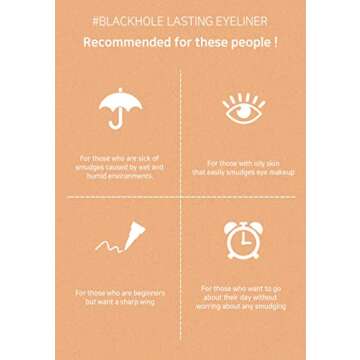 BLESSED MOON Blessedmoon Blackhole Waterproof Lasting Eyeliner #DARK BROWN