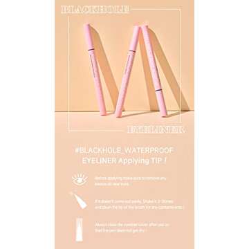 BLESSED MOON Blessedmoon Blackhole Waterproof Lasting Eyeliner #DARK BROWN