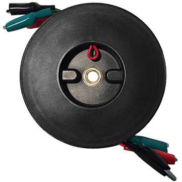 OCM - 3 Wire Retractable Test Leads - 18 Gauge Electrical Copper Wire, Alligator Clips, Impact Resis...