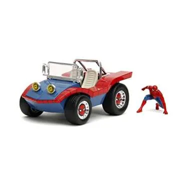 Marvel Spider-Man 1:24 Buggy Die-cast Car & 2.75" Figure, Toys for Kids and Adults