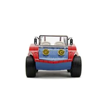 Marvel Spider-Man 1:24 Buggy Die-cast Car & 2.75" Figure, Toys for Kids and Adults