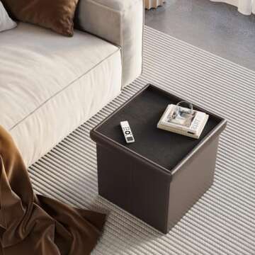 YOUDENOVA Folding Storage Ottoman - Organize with Style