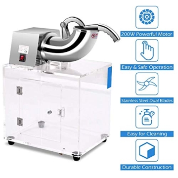 ReunionG Snow Cone Machine for Instant Shaved Ice Fun