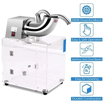 ReunionG Snow Cone Machine for Instant Shaved Ice Fun