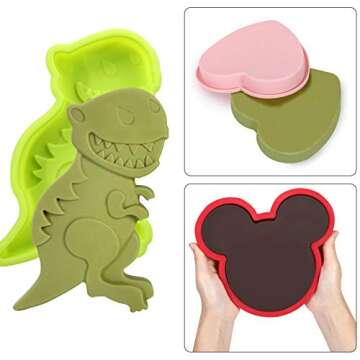 Magigift 6 Inch Silicone Cake Molds for Creative Baking