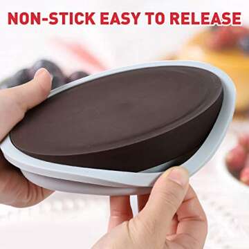 Magigift 6 Inch Silicone Cake Molds for Creative Baking