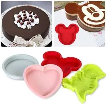 Magigift 6 Inch Silicone Cake Molds for Creative Baking