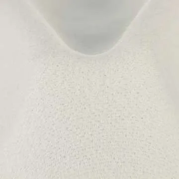 EOZY Women's Vintage Pearl Band Fedora Hat Trendy Wide Brim Trilby Panama Hat/White