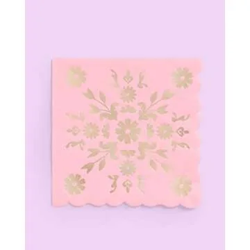 xo, Fetti Pastel China Napkins - 24 pack, 5" | Birthday Party Decorations, Bachelorette Garden Party, Easter Party, Cool Cake Plates, Tea Partea