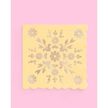 xo, Fetti Pastel China Napkins - 24 pack, 5" | Birthday Party Decorations, Bachelorette Garden Party, Easter Party, Cool Cake Plates, Tea Partea