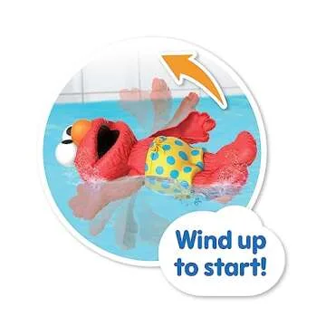 Sesame Street Swim and Splash 7-inch Elmo Wind Up Bath and Pool Toy, Kids Toys for Ages 2 Up by Just...