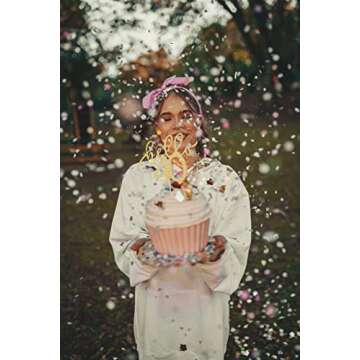 AHAORAY Hello 40 Cake Topper for Birthday & Anniversary