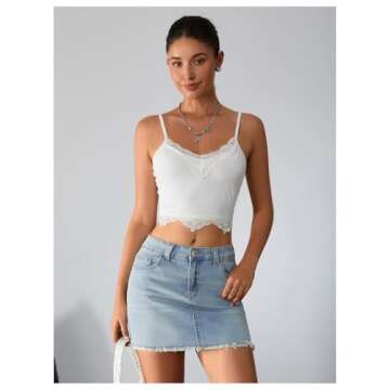 Y2K Raw Hem Denim Mini Skirt for Women - Stylish & Comfortable