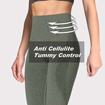 Aoxjox High Waisted Seamless Leggings for Women