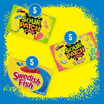 SOUR PATCH KIDS & SWEDISH FISH Candy Variety Pack