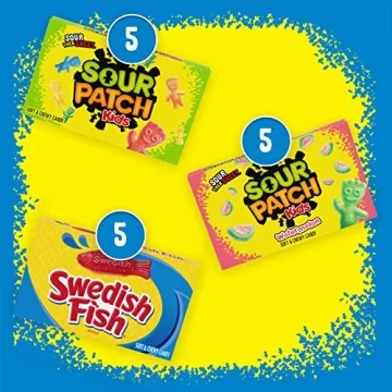 SOUR PATCH KIDS & SWEDISH FISH Candy Variety Pack