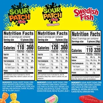SOUR PATCH KIDS & SWEDISH FISH Candy Variety Pack