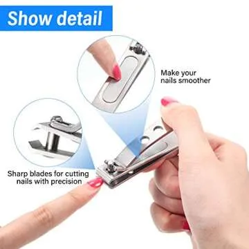 Durable Nail Clipper Set for Men and Women - Stainless Steel