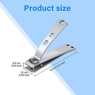 Durable Nail Clipper Set for Men and Women - Stainless Steel