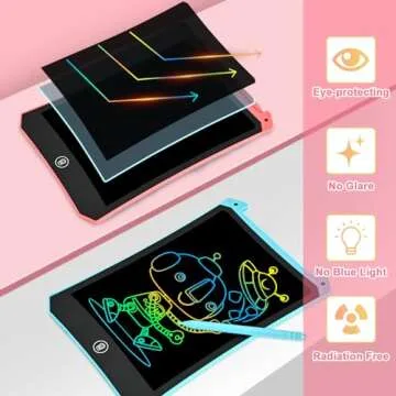 LCD Writing Tablet for Kids | Pack of 2 Creative Doodle Pads