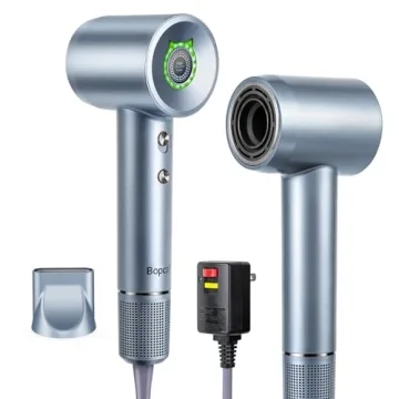 Bopcal High-Speed Hair Dryer - Fast, Lightweight, & Ionic for Smooth Styling